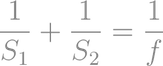 Lens Equation