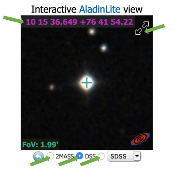 SIMBAD image window