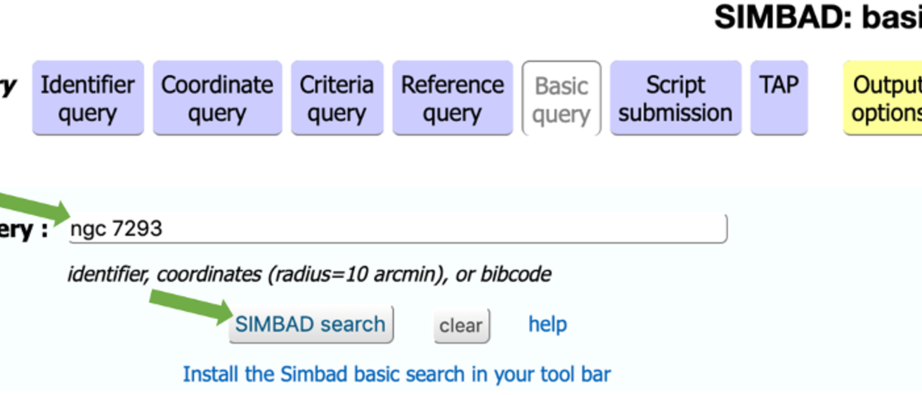 SIMBAD basic query